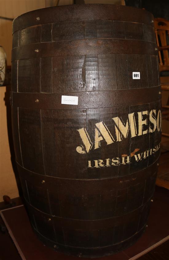 Original Jameson Whiskey barrel